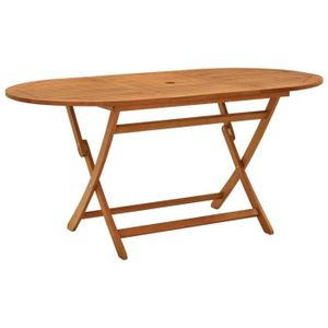 TABLE DE JARDIN  Table pliable de jardin - YOSOO - Bois d'eucalyptu