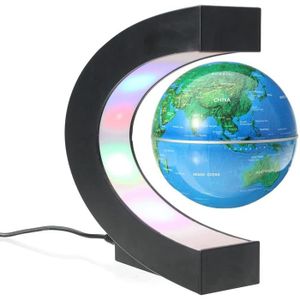 GLOBE TERRESTRE Globes Créatif Globe Terrestre Lumineux Flottant Magnétique Lévitation Globe Lamp avec Lumières LED Sphère Démonstration 241801