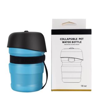 GAMELLE - ÉCUELLE Bleu - Bouteille d'eau Portable pliable pour chien