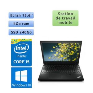 ORDINATEUR PORTABLE Lenovo ThinkPad L540 - Windows 10 - i5 4Go 240Go S
