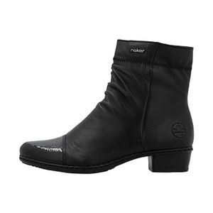 BOTTINES NOIRES VERNIES AVEC FERMETURE ÉCLAIRE POUR FEMME BOTTINES NOIRES VERNIES AVEC FERMETURE ÉCLAIRE POUR FEMME
