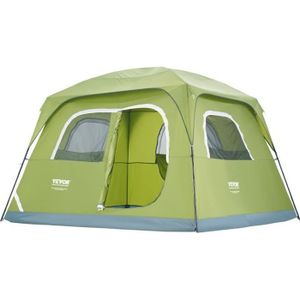 TENTE DE CAMPING Tente de Camping - VEVOR - Tente Randonnée Étanche Légère pour 6 Personnes 305x275x200 cm