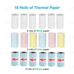 IMPRIMANTE,18 Paper Poooli Case--rouleaux de papier Photo thermique pour  imprimante, étiquette, couleur, autocollant, L1 L2 - Cdiscount Informatique