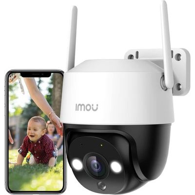 Wewoo - Caméra IP WiFi Q10 Téléphone portable étanche extérieur Rotation à  distance WiFi sans fil 10 lumières couleur Full HD Vision nocturnePrise en  charge de la détection de mouvement Vidéo /