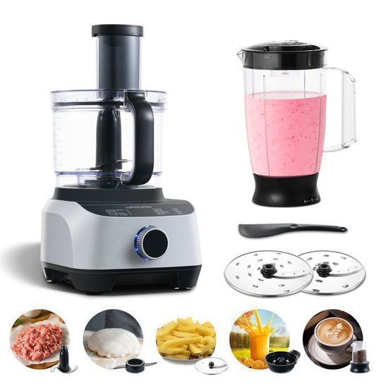 Robot Pâtissier Pro Mixer – Inox Rouge – 700W – Multifonctions – Neuf