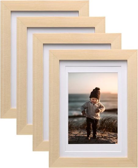 Hampton Frames OSLO Cadre Photo A3 Plexiglas Effet Bois Naturel – 30x42 Cm – Sans Verre – Style Épuré & Moderne