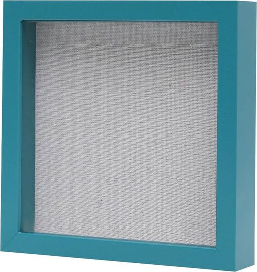 Cadre Photo 3D à Remplir 22x22 Cm - Boîte Ombre En Bois Profondeur 3cm Pour Bouquet Mariage, Souvenirs, Déco