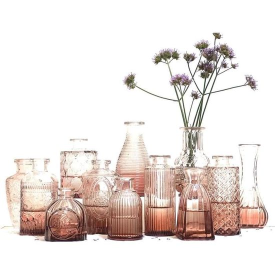 Pot De Fleur En Verre, Mini Boîte En Verre D'ameublement, Jardinière En Verre De Boîte D