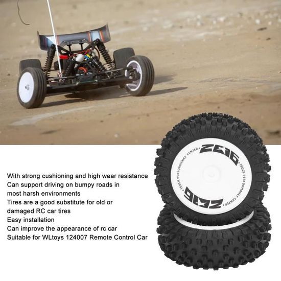 Pneus Caoutchouc 2,2 Pouces Pour Voiture RC 1/10 – Idéal Axial SCX10, Redcat, Modèles Tout-terrain