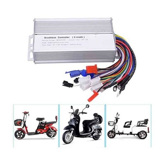 Contrôleur De Vitesse 36V/48V 1000W Pour Vélo Ou Scooter électrique - Moteur à Balais - Réglage De Puissance