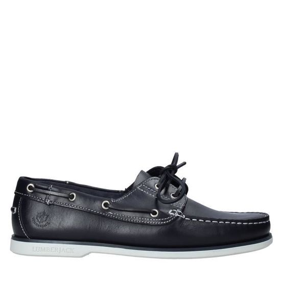 Lumberjack Homme Navigator Chaussures Bateau - Cuir Confortables Et Élégantes