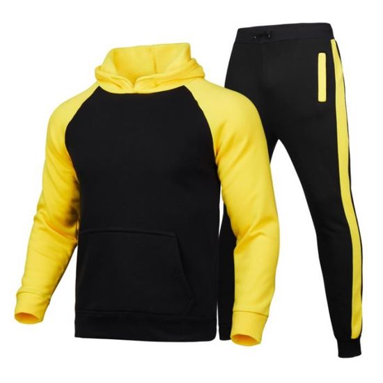 White,2XL Ensemble Pull Survêtement Sweat à Capuche Jogging Stretch Neuf Pour Homme~p150822251