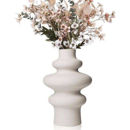 Grand Vase à Fleurs en Céramique De 5 Pouces avec Finition Dorée pour
