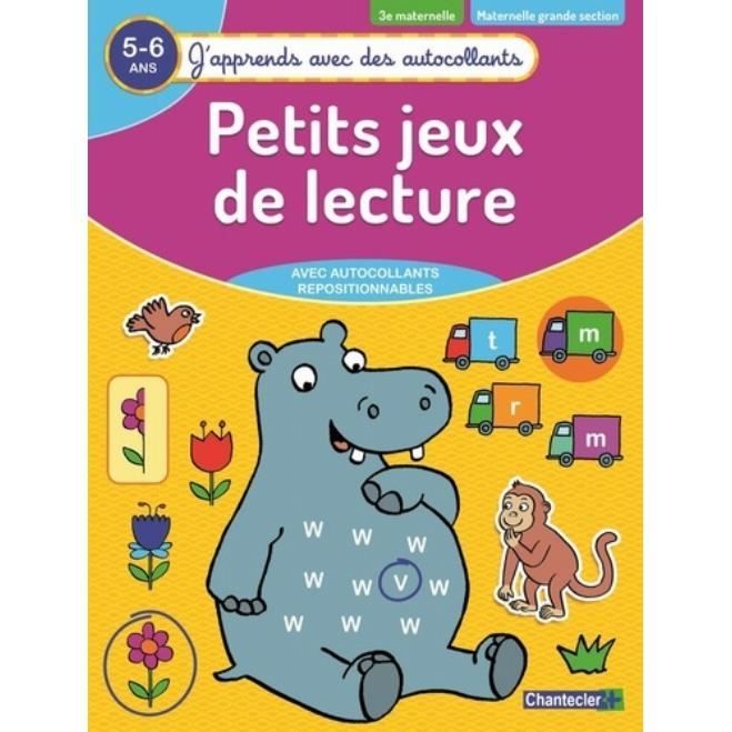Petits Jeux De Lecture 3e Maternelle Maternelle Grande Section 5 6 Ans Edition 19 Cdiscount Jeux Jouets