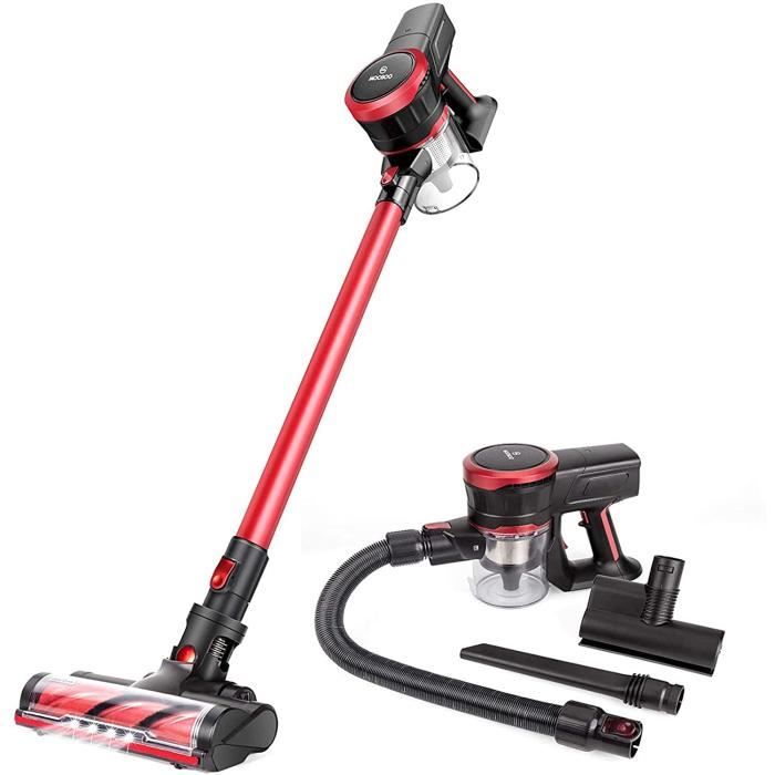 Aspirapolvere MOOSOO senza filu 23Kpa Aspirazione Forte 2 in 1 Aspiratore Stick Ultra-Quiet Handheld cun Motor Brushless K17