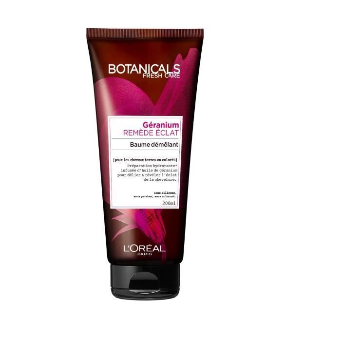 L'Oréal Paris Botanicals Démêlant Remède Eclat Cheveux Ternes-Colorés 200 ml - Lot de 3