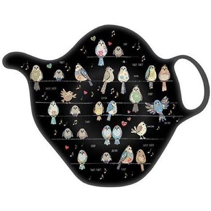 REPOSE SACHET DE THE DECOR OISEAUX JEWELS BIJOUX - KIUB