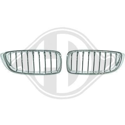 1245240 , Paire de grilles de calandre chrome pour BMW Serie 4 de type F32 - 33 - 36 de 2013 a 2018.