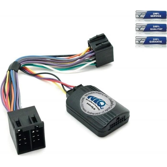 Adaptateur de télécommande au volant - Pour mettre un autoradio JVC pour Opel Astra, Agila, Corsa, Meriva, Omega, Vectra B, 255