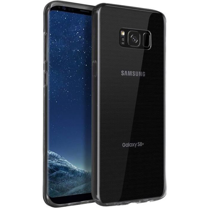 Coque Samsung Galaxy S8 Plus Silicone Flexible Ultra-Fin Transparent Blanc