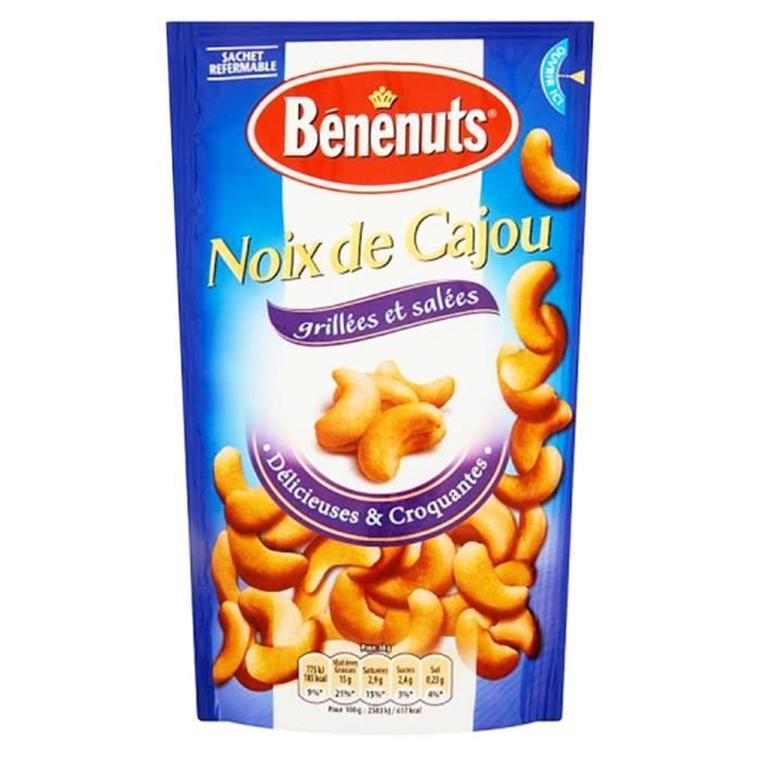 Bénénuts - Bénénuts Noix De Cajou Grillées 125g (lot de 3)