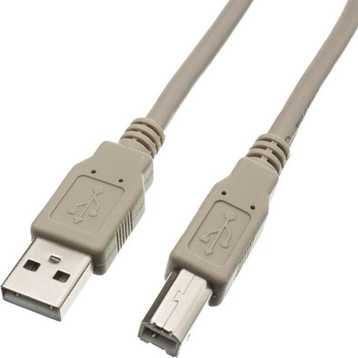 Câble d'Imprimante USB A-B - Canon Printer Cable - pour tous Canon Imprimantes 1.8 métres