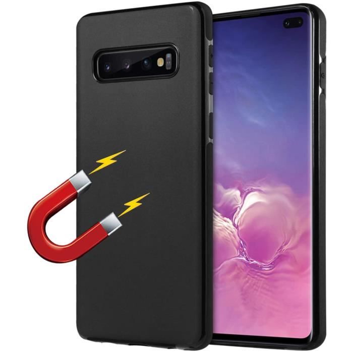pour Coque Samsung S10E Support Voiture Magnétique (supporté, Non Inclus) Ultra-léger et Mince Coque Silicone Support de VoK7955