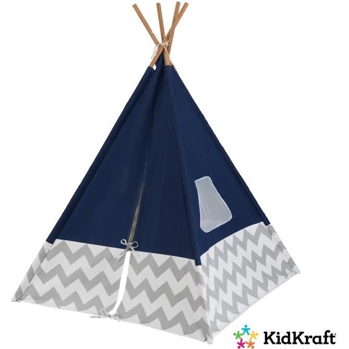 KIDKRAFT - Tipi moderne Bleu marine - Tente de jeu