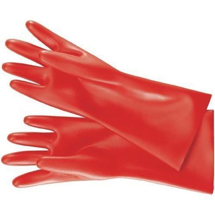 KNIPEX: Gants d'électricien isolés VDE Taille : 9 rouge Contenu : 1 paire Classe 0 à 1000 V