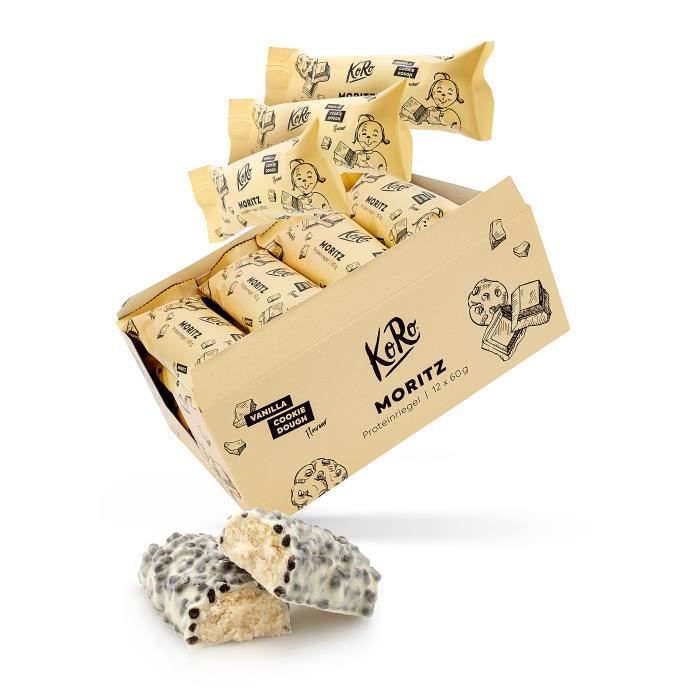 KoRo Barre protéinée Cookie chocolat blanc 12 x 60 g
