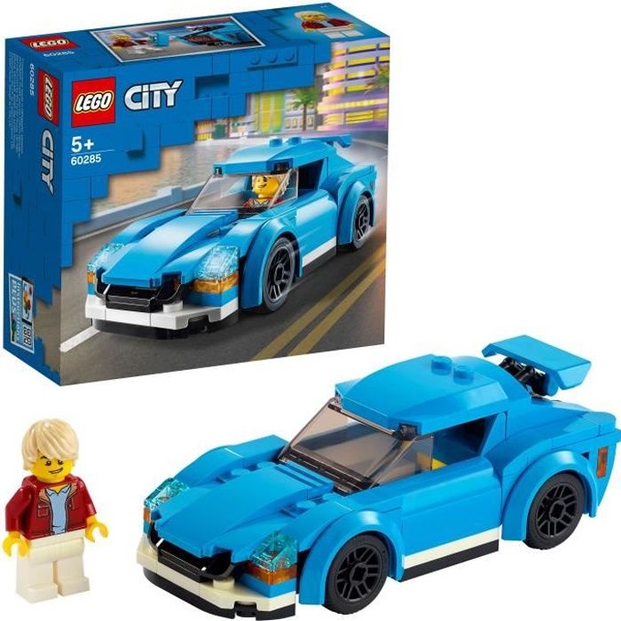 LEGO® City 60285 La voiture de sport avec toit amovible, Jeux de Construction, Idée Cadeau Jouet pour Enfant de 5 ans et plus