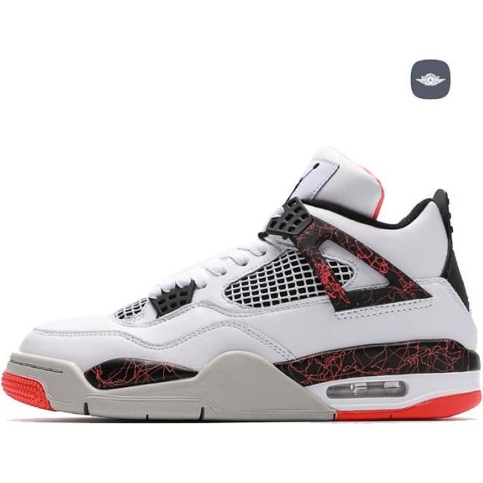 Aiir Jordan 4 Retro Hot Lava Chaussures de sport pour hommes et femmes