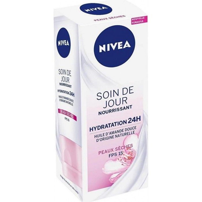 NIVEA Soin de Jour 24h Hydratant Nourrissant Beurre de Karité - 50 ml