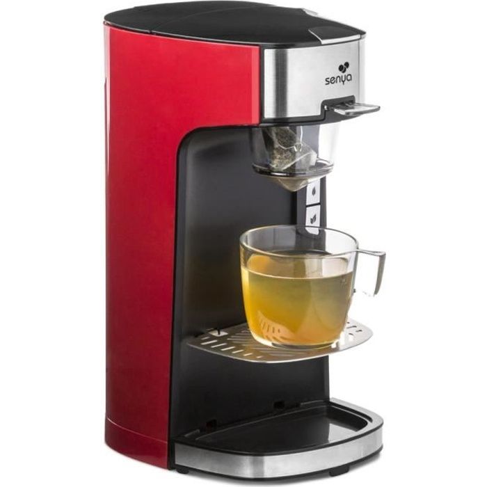 SENYA Machine a the vrac ou sachet - Theiere electrique roug