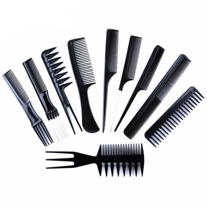 #1Ruike Peignes Kit de Coiffure,Lot de 4 Peigne de Coiffure Professionnel Antistatique Peigne de Coupe de Cheveux Peigne Fibre