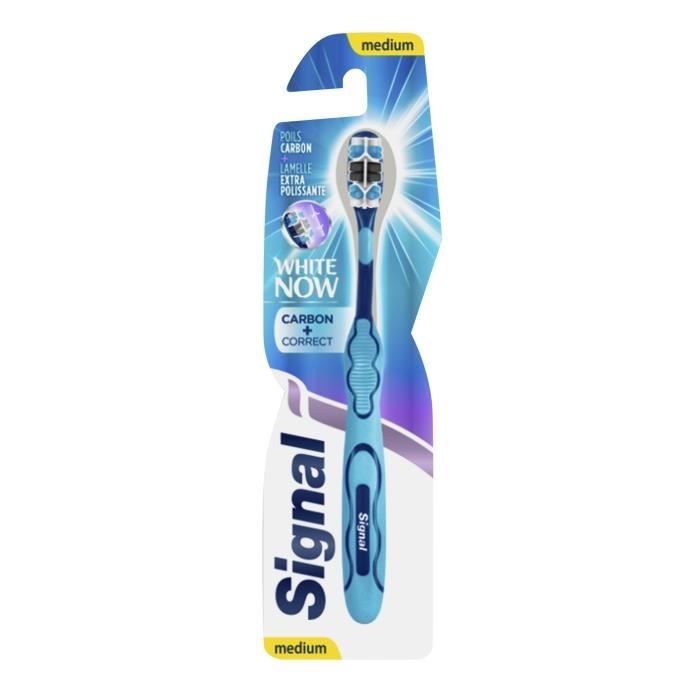 SIGNAL Brosse à dents Médium - White Now - Carbon + Correct