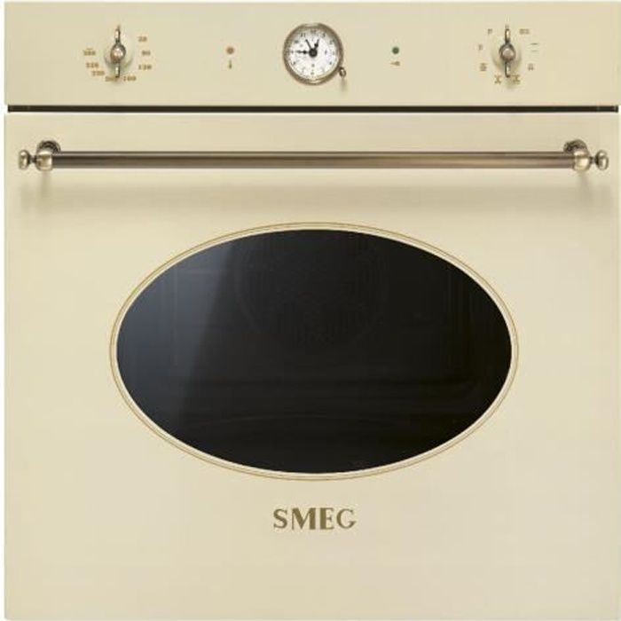 Smeg Colonial SFP805PO Four intégrable niche largeur : 55.4 cm profondeur : 56 cm hauteur : 58.3 cm avec système auto-nettoyant…