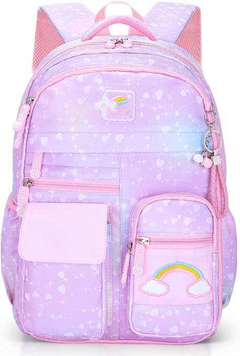 Sac à Dos Enfant IvyH - Cartable Scolaire Léger Et Imperméable Pour Filles Et Garçons 6-10 Ans