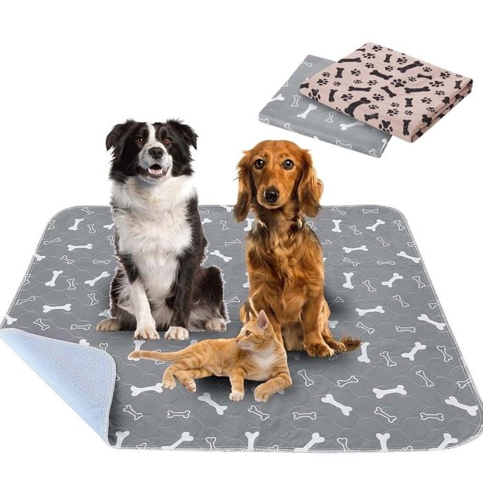 Comparer les prix de 2 Pcs 80 * 70cm Tapis Educateur Chien Ultra Absorbant, Tapis de Dressage Réutilisable pour Chiot pour Chien/Chat/Lapin