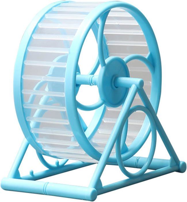 Comparer les prix de Roue de course d'exercice pour Hamster pour animaux de compagnie, avec support, fournitures de jeu, jouet en Cage, bleu