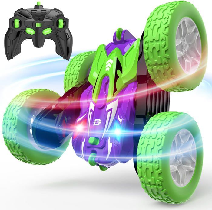 Voiture Cascade Télécommandée OBEST - Danse, Lumière, Musique - Rechargeable, Jouet Enfant