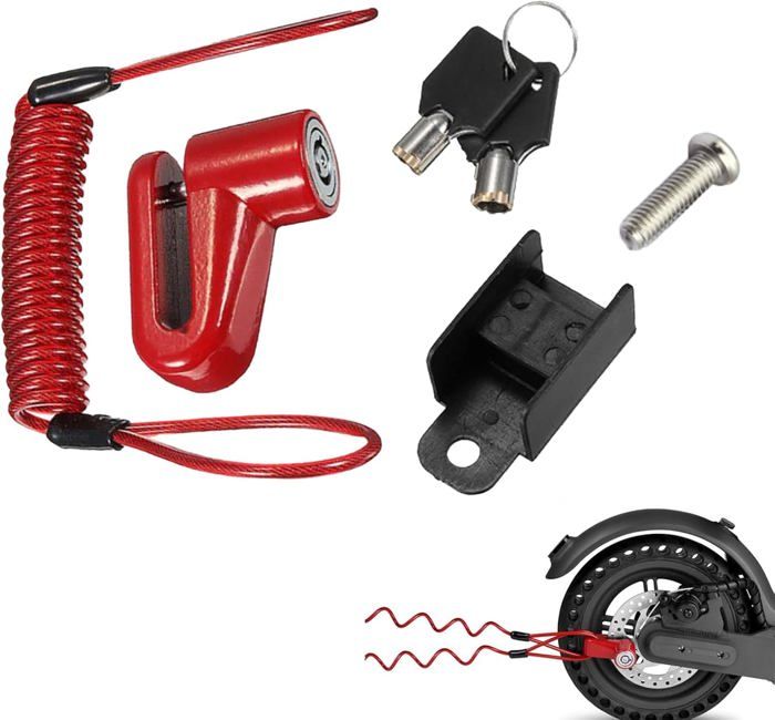 Antivol Trotinette Electrique, Cadenas Trotinette Electrique, Cadenas étanche Avec Sacoche