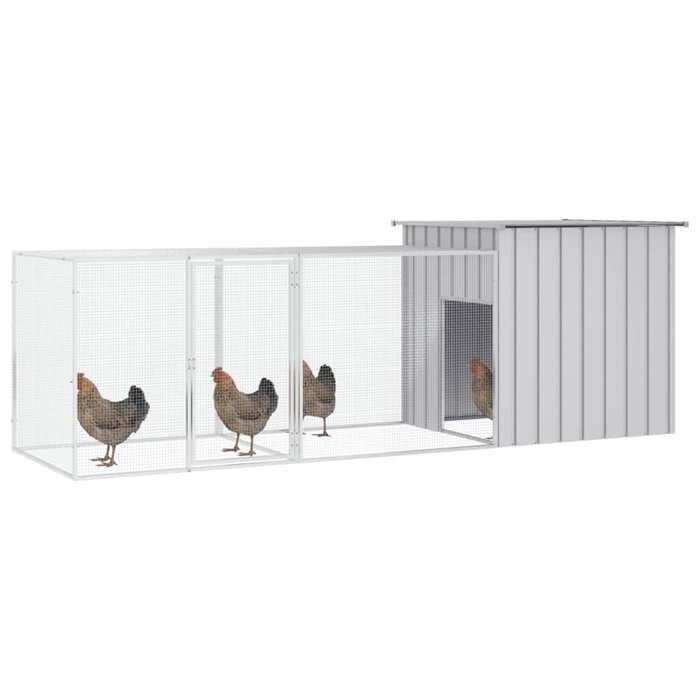 Comparer les prix de Meilleures Poulailler-Enclos-Cage pour poules - Gris 300x91x100 cm - acier galvanisé SSD5581702
