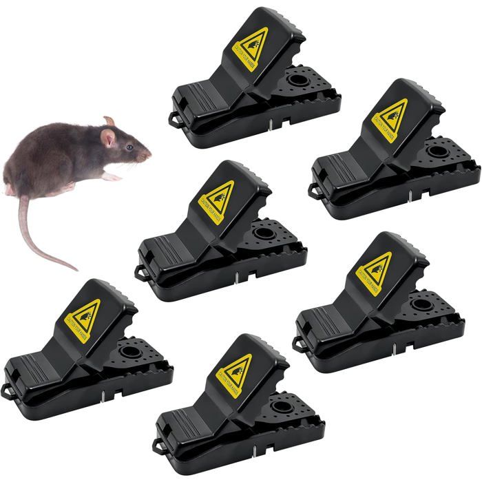 Tekenewbse Piège à Rats Professionnel – 8 Pièges à Souris Puissants Réutilisables – Tapette Efficace Maison & Extérieur