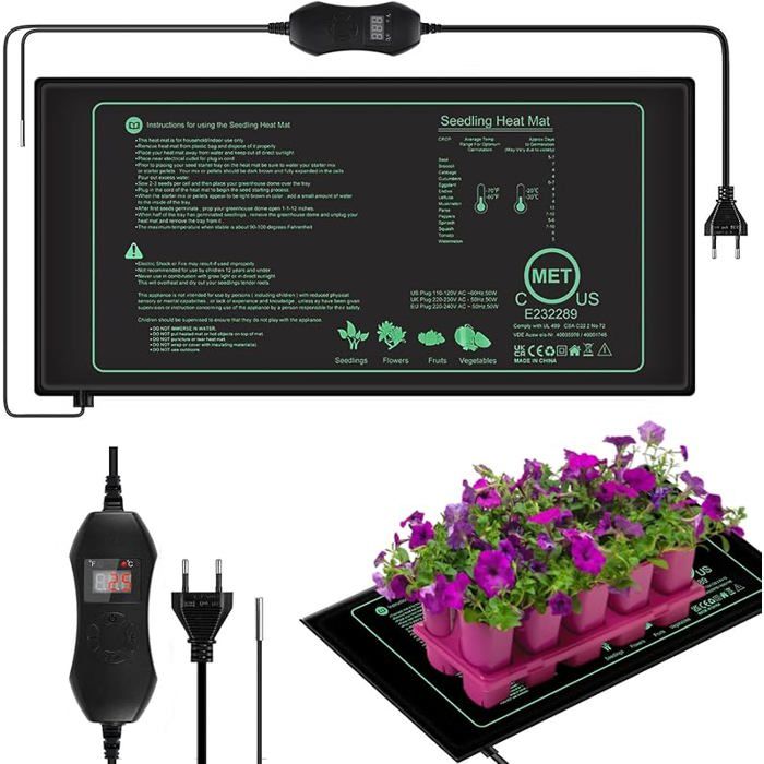 Tapis Chauffant Pour Plantes 50W Tapis Chauffant Semis Avec Thermostat tapis-chauffant-pour-plantes-50w-tapis-chauffant-semis-avec-thermostat