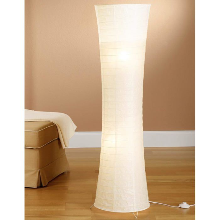 Lampadaire - TRANGO - 1229L SWISS - Papier de riz handmade - 125 cm - 2x LED E14 inclus