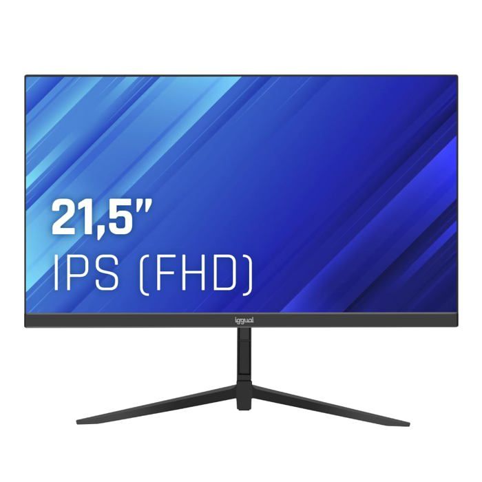 Moniteur LED IPS 215 Full HD - iggual - ML21S - Résolution 1980x1080 - Angle de vue 178° - Cadre ultra fin