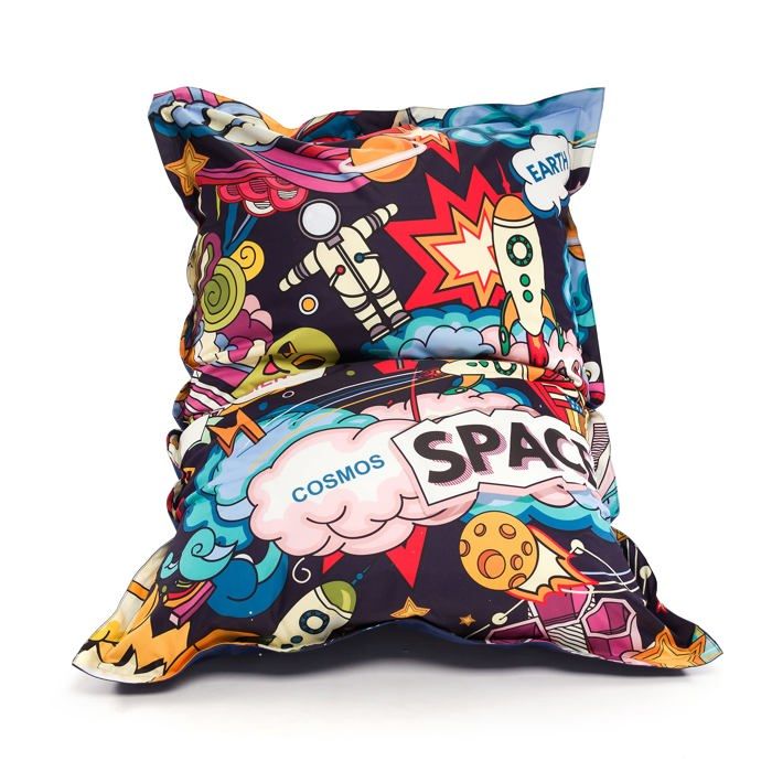 Pouf Fauteuil Bag coussin imperméable pouf fantaisie coussin de sol rembourré perles EPS Dg55 Space M