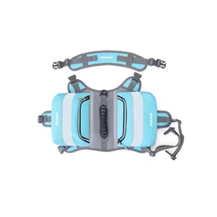 Sac à dos pour chien - Phoesky - Motif solide - Double sac - Snack portable - Harnais bouton - Pour petits chiens