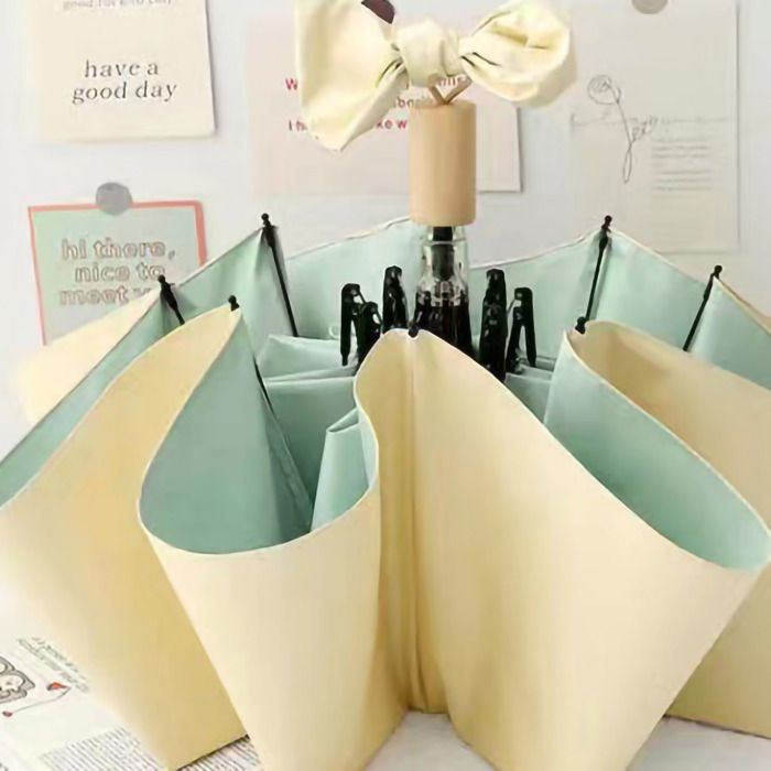 Parapluie pliable – Nosheir – UV+pluie – tropic ins – jaune-vert